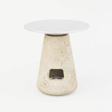 UMBO Oil Burner - Travertine Brushed Alu