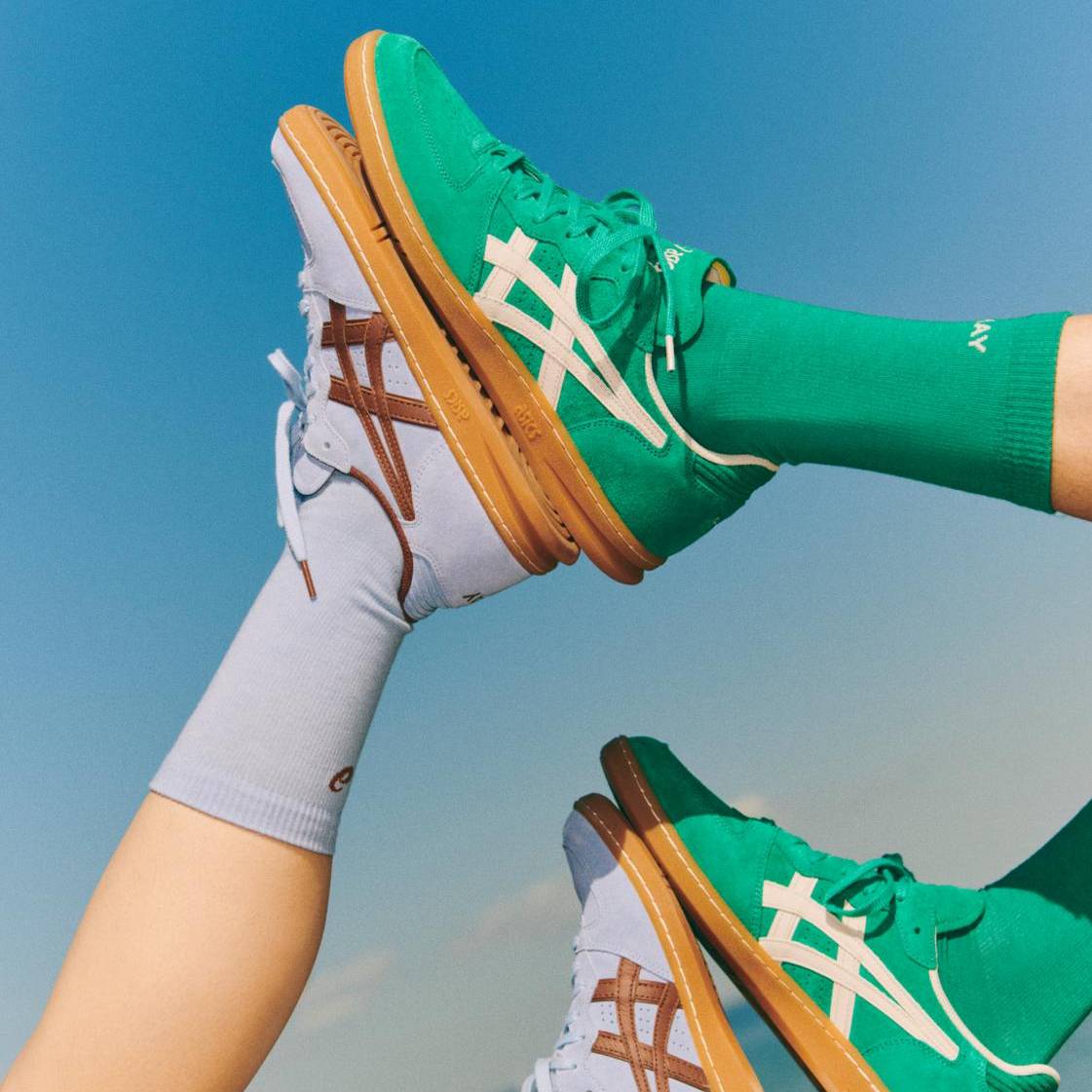 ASICS Skyhand OG Shoes - Blue/ Tortoise