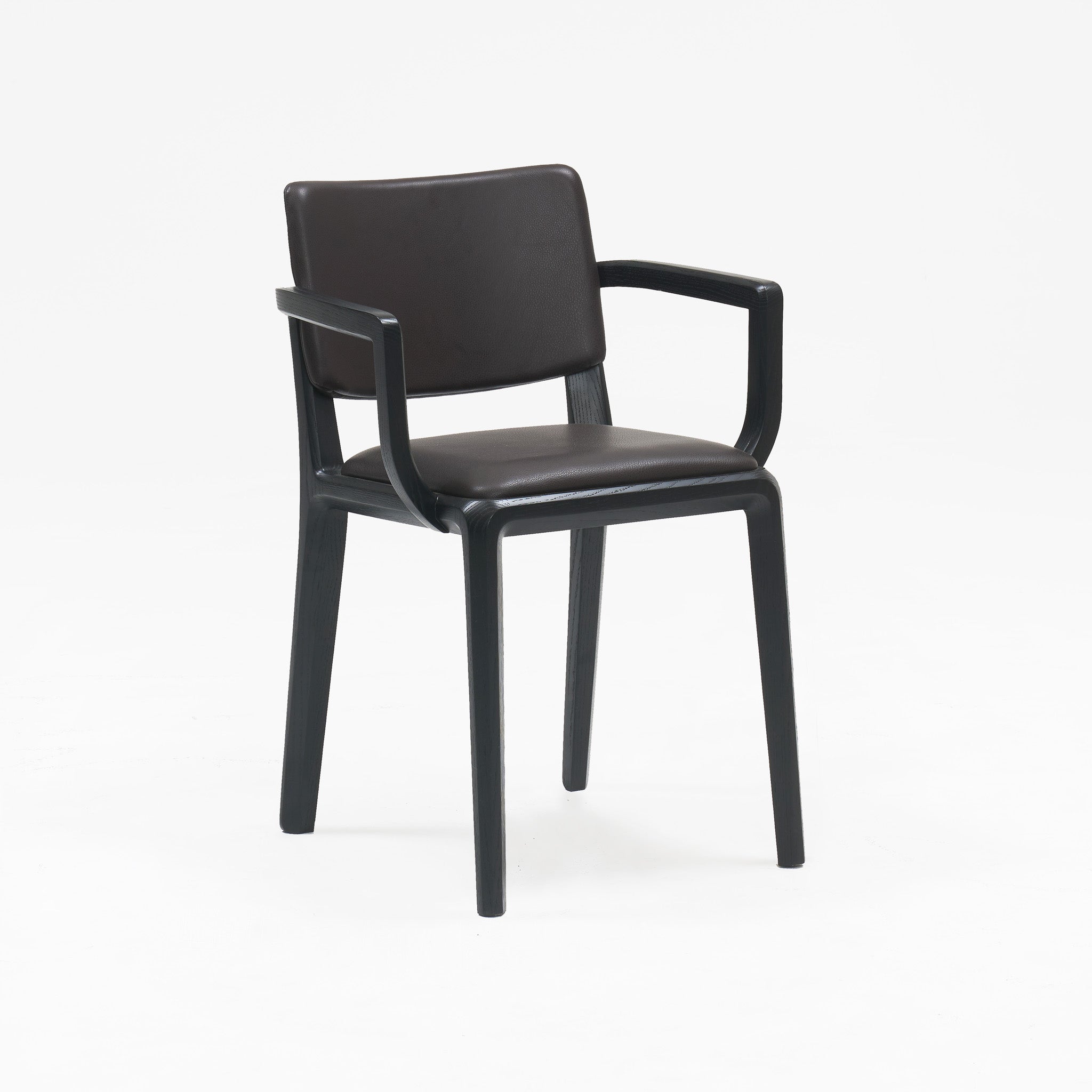 Boardwalk Chair w/Arms UPH S+B Black Oak
