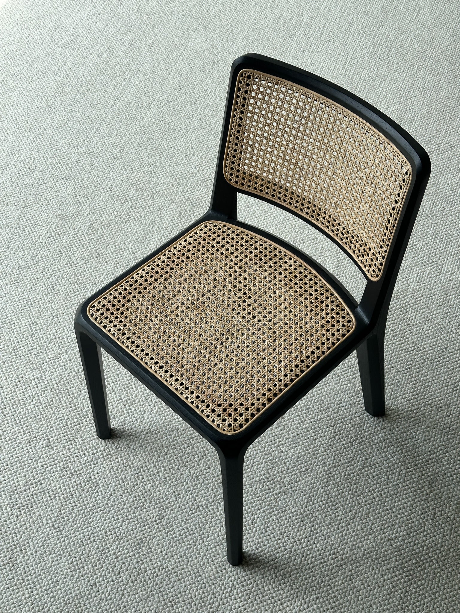 Boardwalk Chair Rattan B, S Black Oak