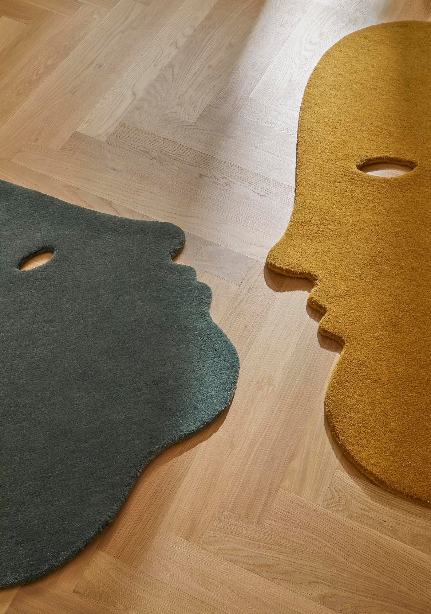 Talk Talk Rug Small Mustard - 85x95cm