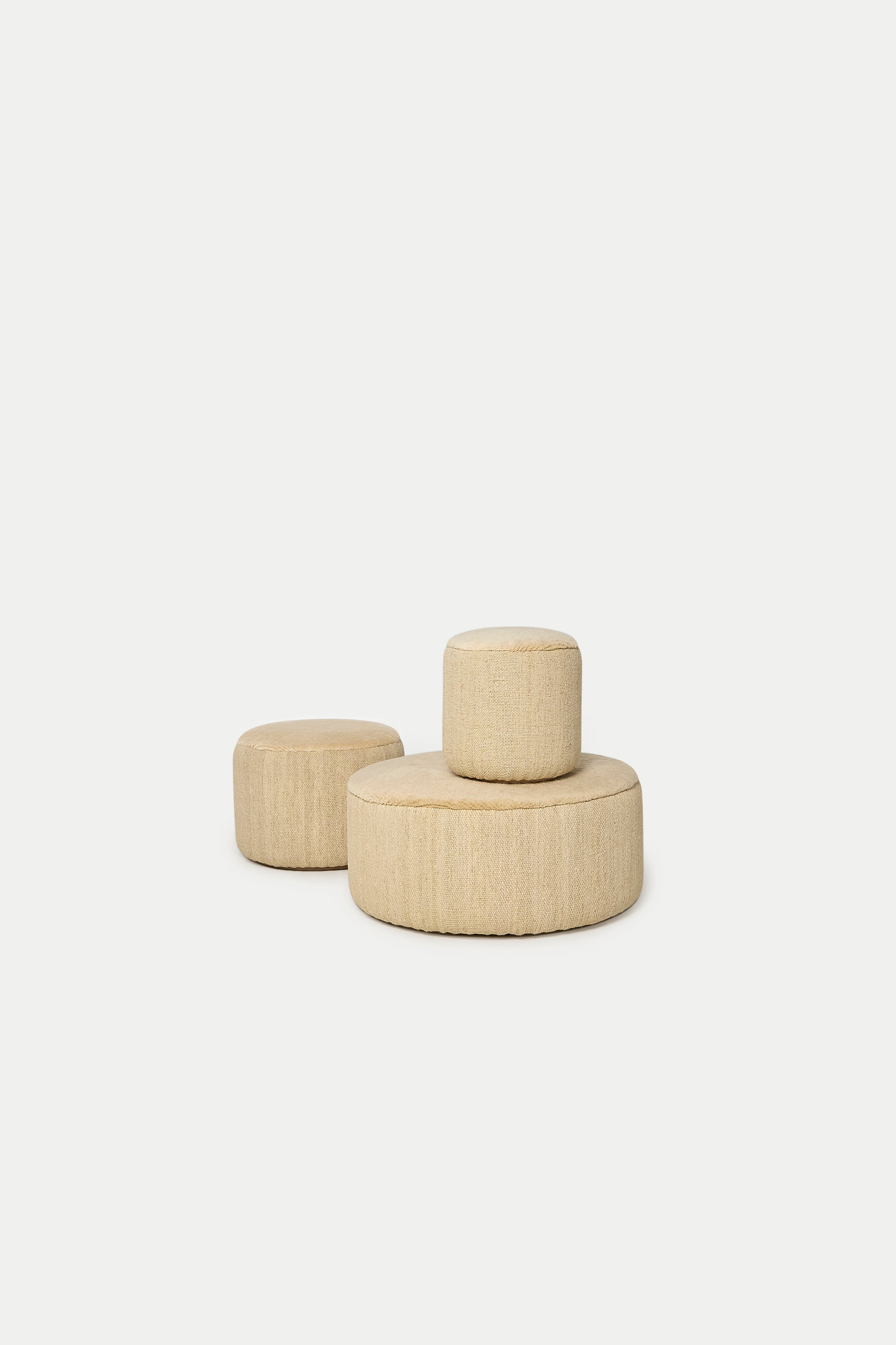 Tres Persian Pouf - Large, Vegetal