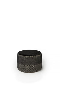Tres Persian Pouf - Medium, Black