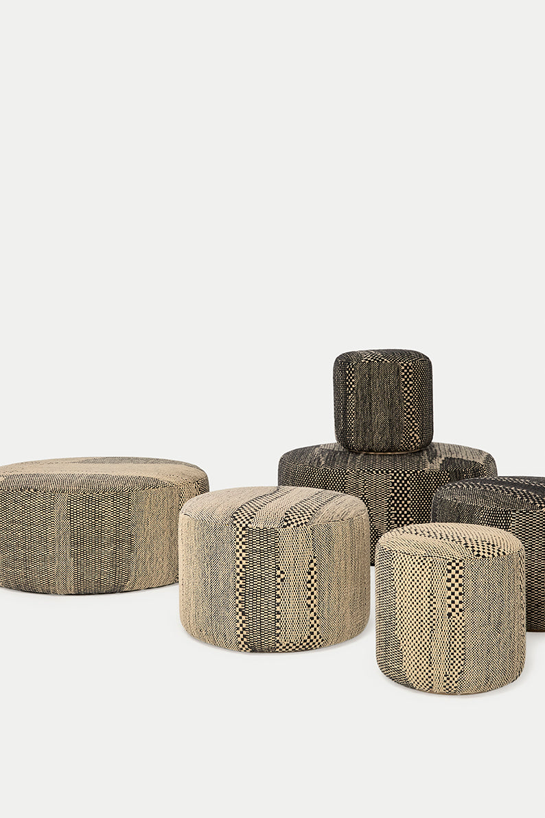 Wabisabi Pouf - Small, Bone