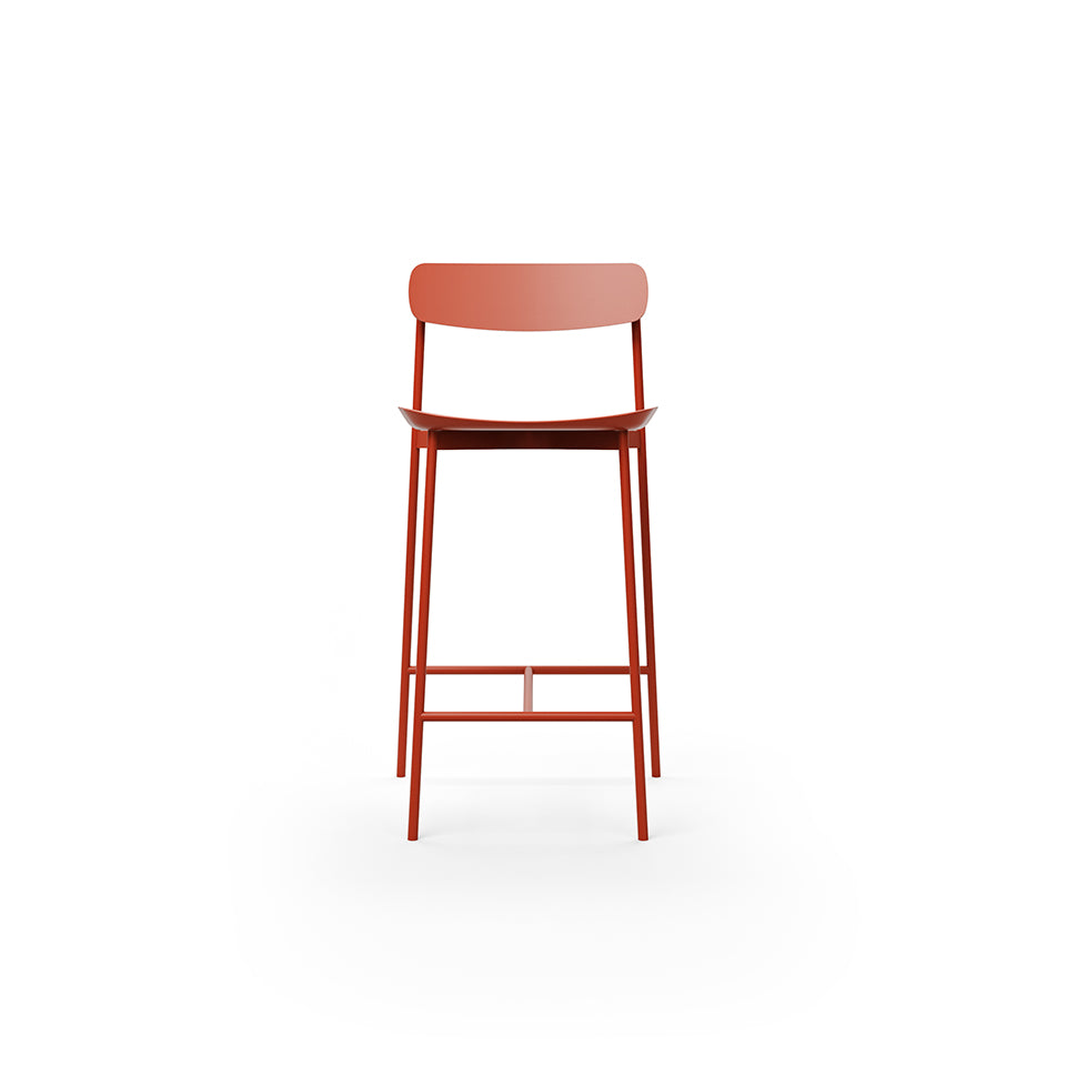 Sia Outdoor 650 Stool - Terra red