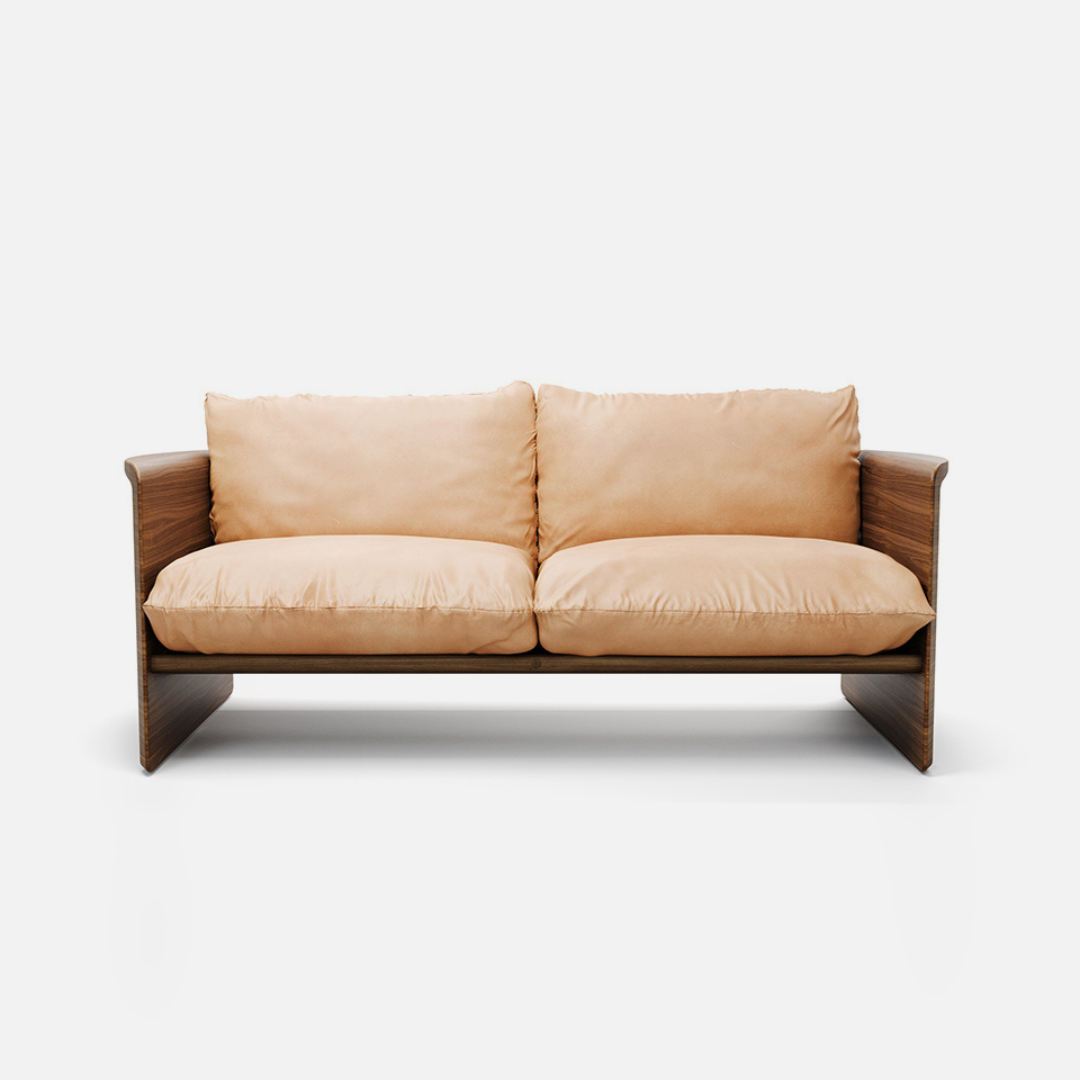 Cove 2 Seat Sofa - Walnut