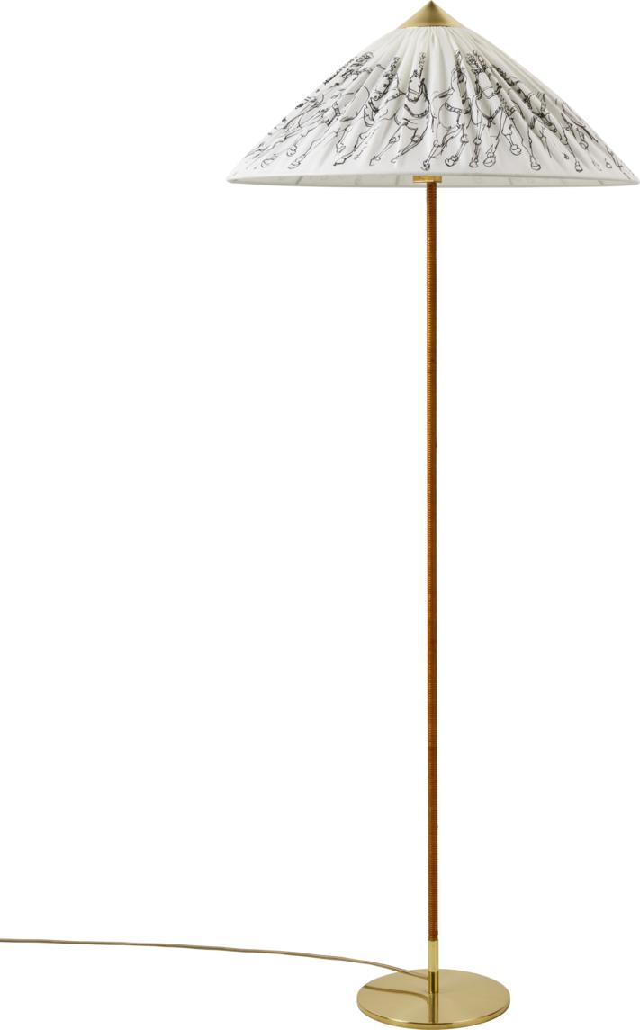 9602 Floor Lamp - Brass Shade, LE