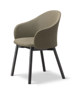 Gomo Armchair Wood Base