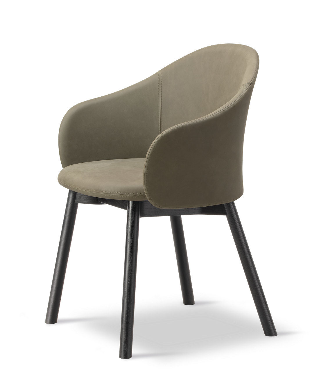 Gomo Armchair Wood Base