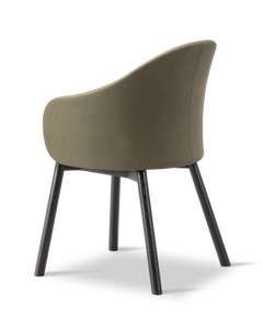 Gomo Armchair Wood Base