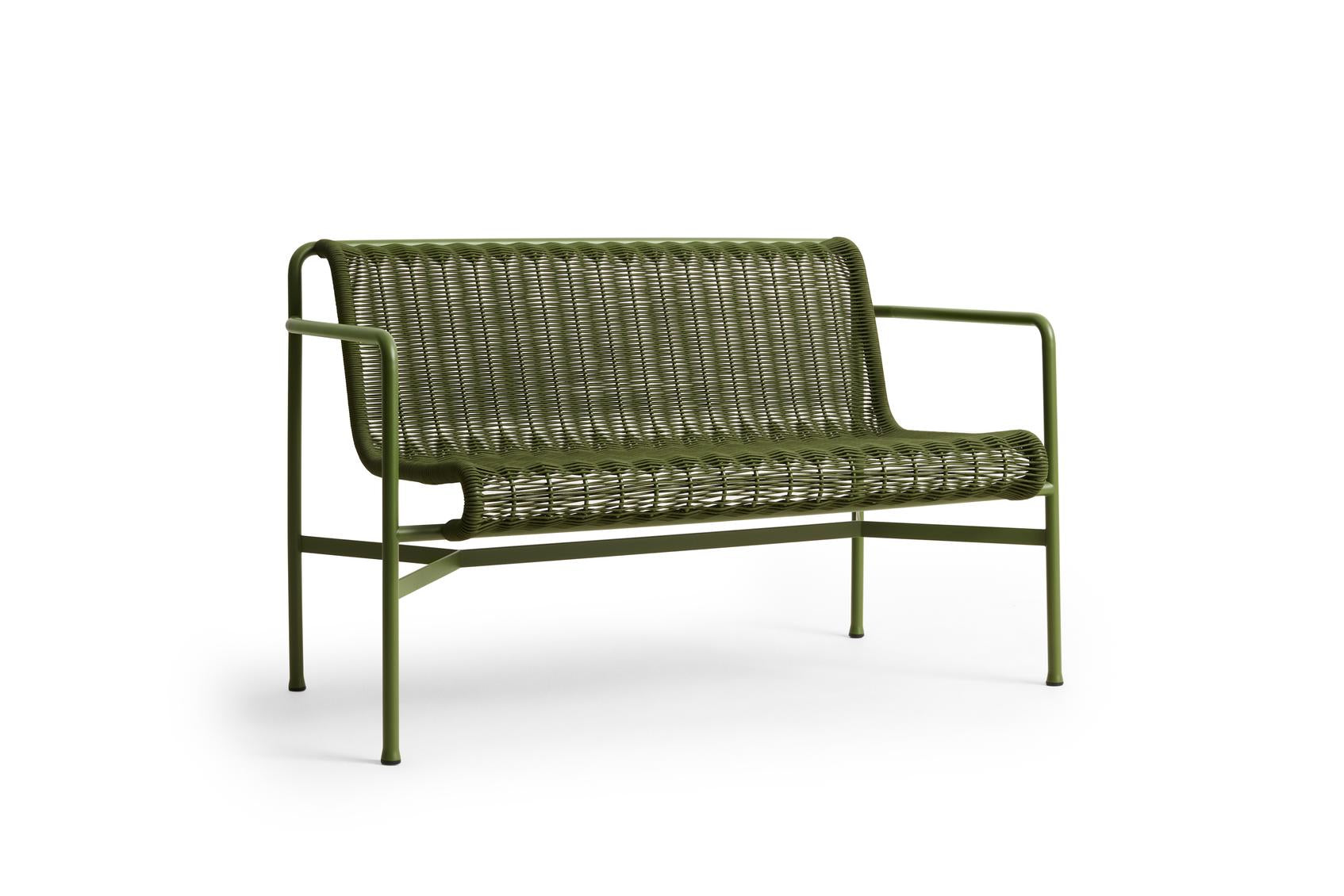 Palissade Cord Dining Bench with Armrest
