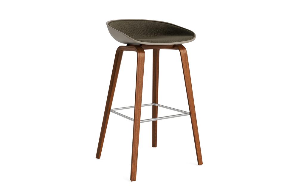 AAS32 Stool - Bar Height, Front Upholstery