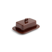 Barro Butter Dish, Burgundy
