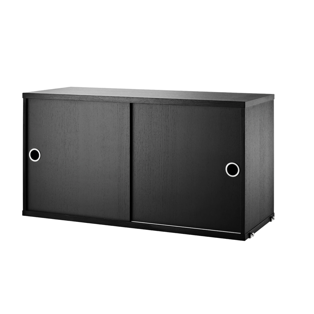 String Cabinet with Sliding Doors