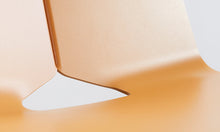 Seam chair with timber legs